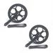 2X Folding Bike Crankset 48T Square Hole 170mm Cnc Crankset Bicycle Crank Set Sprocket