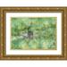 Gulin Sylvia 14x11 Gold Ornate Wood Framed with Double Matting Museum Art Print Titled - USA-Washington State-Bellevue Pine tree close up and tree trunk