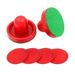 8pcs 96mm Air Hockey Pushers Pucks Replacement for Game Tables Goalies Header Kit Air Hockey Equipment Accessories (Red)