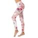 Huaai Valentine s Day Print High Waist Yoga Pants For Women s Tights Compression Yoga Running Fitness High Waist Leggings Womens Casual Jogger Pants Pink XXL