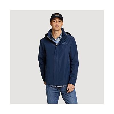 Eddie Bauer Men's Packable Waterproof Rainfoil Waterproof Rain Jacket - Medium Indigo - Size XXL