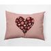 Red Barrel Studio® Lumbar Rectangular Pillow Cover & Insert Polyester/Polyfill blend in Pink | 14 H x 20 W x 6 D in | Wayfair