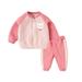 JDEFEG Baby Boy Bundle Clothes Children Kids Toddler Baby Boys Girls Long Sleeve Cute Cartoon Coats Outwear Patchwork Sweatshirt Trousers Pants Tracksuit Outfit Set Clothes 4T Boys Romper Pink 73