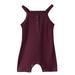 JDEFEG Cute Baby Boy Clothes Baby Girls Boys Cotton Summer Solid Sleeveless Ribbed Romper Bodysuit Vest Clothes Outfits Baby Boy Soft Cotton Purple 73