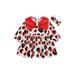 Xkwyshop Toddler Baby Girl Love Heart Dress Outifts Kids A Line One Piece Dresses Skirt Valentines Day Clothes 6-9 Months