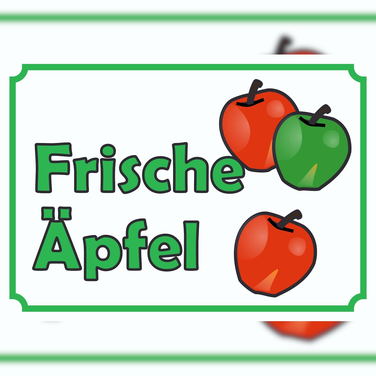 Verkaufsschild Schild Äpfel A1 (594x841mm) Image