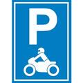 Motorrad Parkplatz Schild Biker Parkplatz A2 (420x594mm)