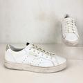 Adidas Shoes | Adidas Women's Size 7.5 Originals Sleek Crystal White Lace-Up Low Top Sneakers | Color: White | Size: 7.5