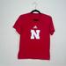 Adidas Tops | Adidas Nebraska Cornhusker’s T-Shirt Sz S | Color: Red/White | Size: S