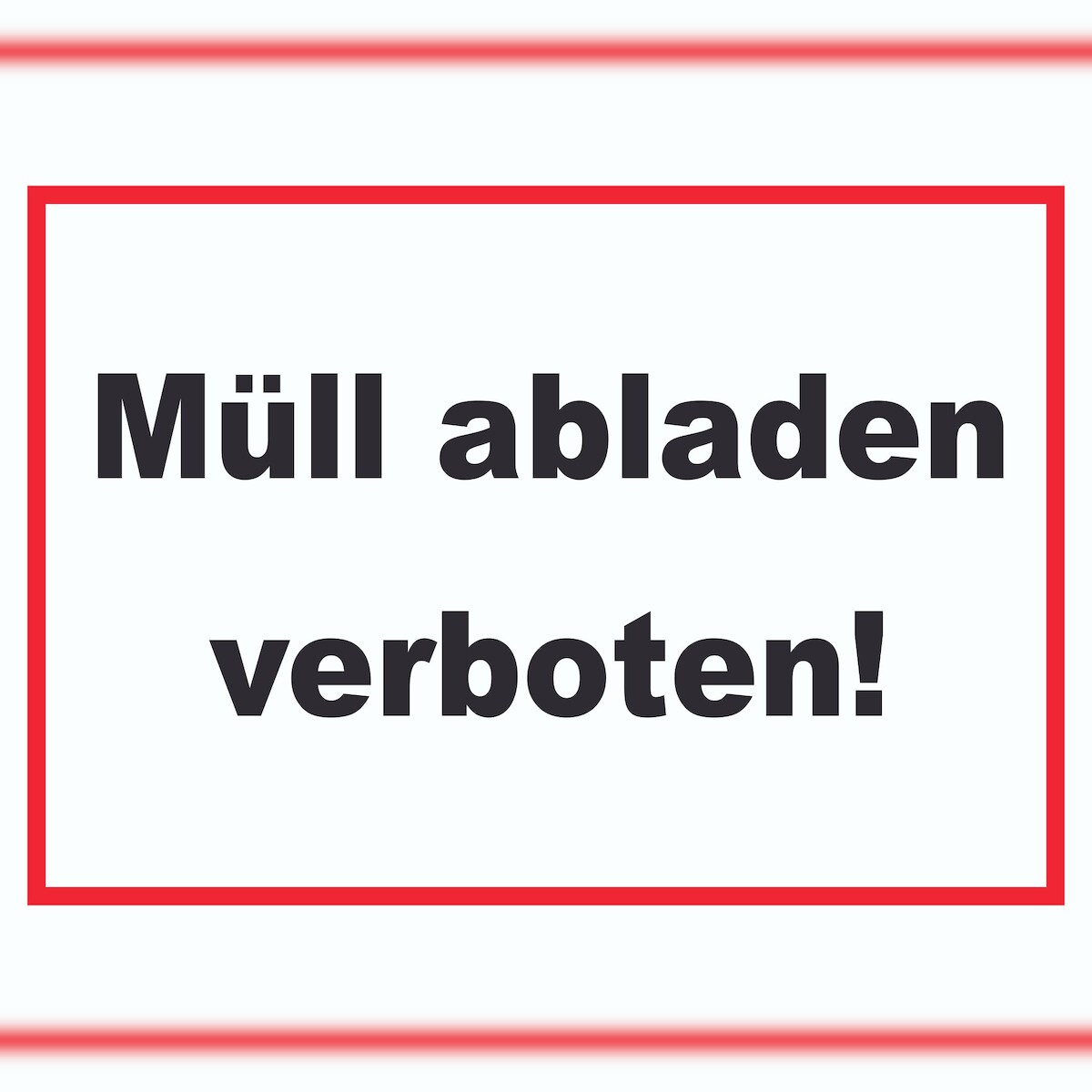 Müll abladen verboten Schild A0 (841x1189mm) Image