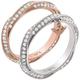 EMPORIO ARMANI Damen Ring set, Rose Gold-Tone und zwei-Tone Edelstahl Band, EGS3024SET8