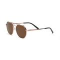 Serengeti Unisex's Shelby Sunglasses, Shiny Light Rose Gold, M