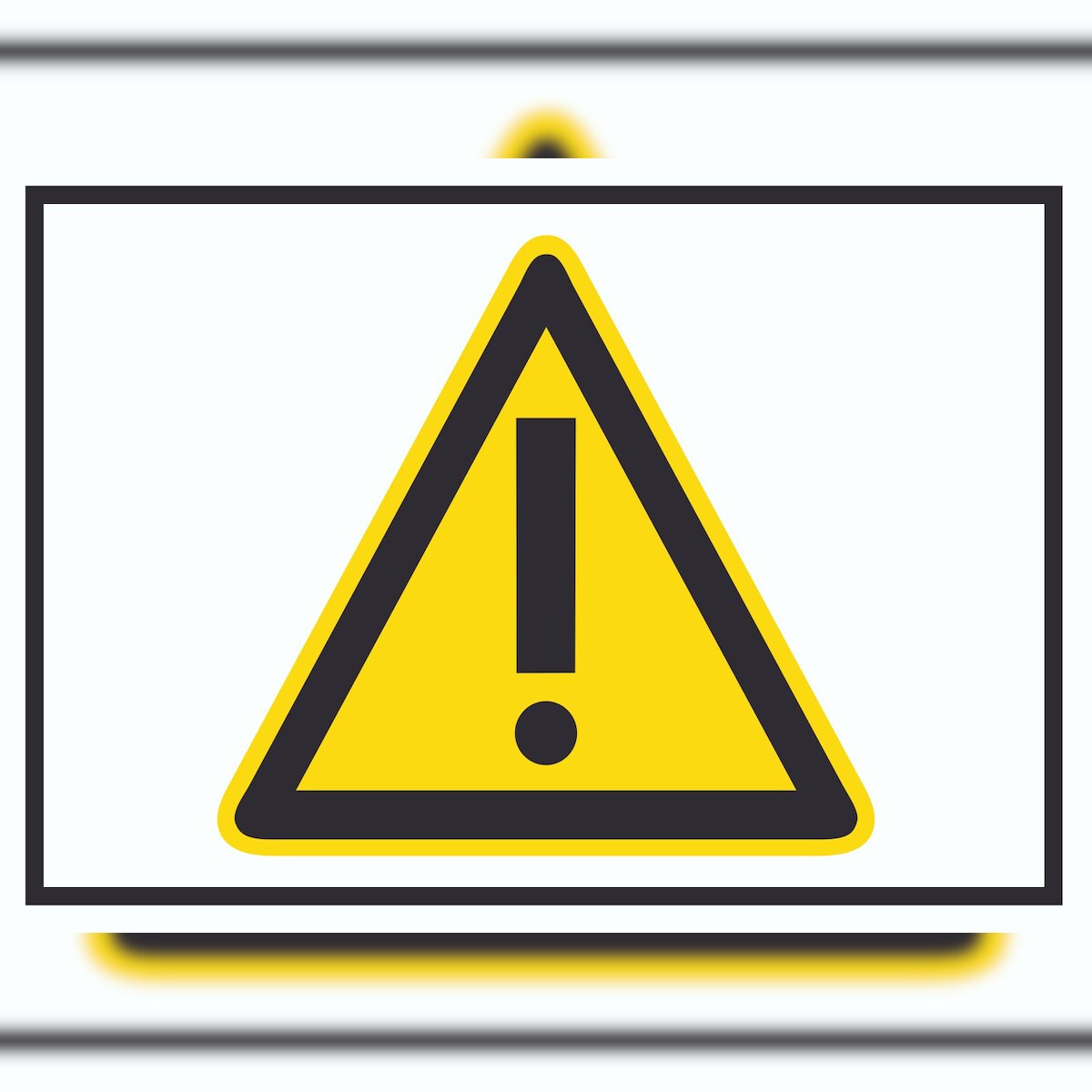 Achtung Zeichen Gelb Symbol Schild A1 (594x841mm) Image