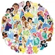 10/30/50/100pcs Disney Mélange Mignon Stickers Princesse Blanche-Neige Congelé Autocollant