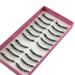 Aimiya Fashion 10 Pairs Natural Black Long Cross Thick False Eyelashes Party Eye Makeup