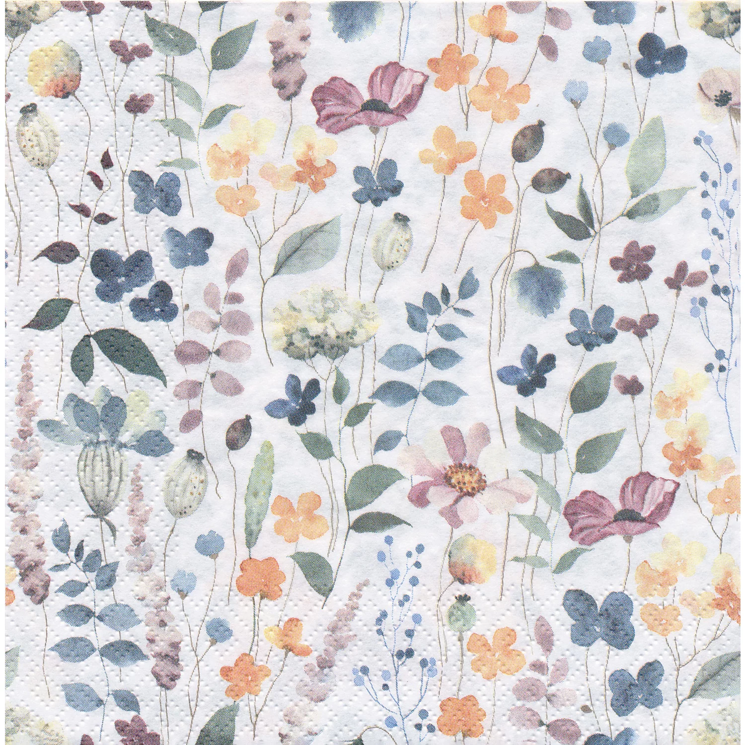 Papierservietten Gartenblumen, 33 x 33 cm, 20 Stück Image