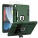 For iPad 9th Generation 10.2 Case Heavy Duty Shockproof Cover+Screen Protector(Green)