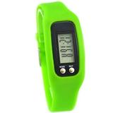 Pedometer Watch with LCD Display Simple Operation Walking Fitness Tracker Wrist Walking Fitness with LCD Display Simple Operation Walking Fitness Tracker Wrist Band Digital Step Counter Green
