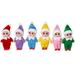 6Pcs Colorful Christmas Baby Elf Doll Christmas Baby Boy & Girl Little Elf Dolls Xmas Decorations Kids Toys Pregnant Motherâ€™s Gift Baby Advent Calendar and Baby Christmas Stocking