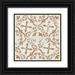 Wang Melissa 26x26 Black Ornate Wood Framed with Double Matting Museum Art Print Titled - Ceramic Tile II