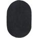 Vipanth Exports Black Color Jute Rug in Oval Shape Area Rug for Home Decor (4x7 Feet)