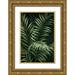 Nan 23x32 Gold Ornate Wood Framed with Double Matting Museum Art Print Titled - Island Dream Palms I