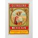 Retrolabel 17x24 White Modern Wood Framed Museum Art Print Titled - Quinquina Mexican