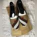 Burberry Shoes | Authentic And Rare Burberry Heart And Canvas Check Espadrilles | Color: Red/Tan | Size: 10.5