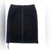 J. Crew Skirts | Jcrew Pencil Skirt Wool Blend Womens 6 Black Tan Top Stitch Pocket Lined Zipper | Color: Black | Size: 6