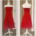 Anthropologie Dresses | Anthropology Odille Red Strapless Dress Size 4 | Color: Red/White | Size: 4
