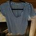 J. Crew Tops | J.Crew Striped Vintage Cotton V-Neck Tee | Color: Blue/White | Size: S