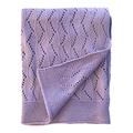 effe bebe Ravelry Knitted Baby Blanket 30"x40" (Lavendar)