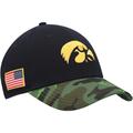 Men's Nike Black/Camo Iowa Hawkeyes Veterans Day 2Tone Legacy91 Adjustable Hat