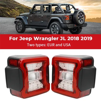 Clignotant LED pour Jeep Wrangler JL 2018 2019 feu arrière de frein feu arrière feux de jour