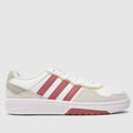 adidas courtic trainers in white & red