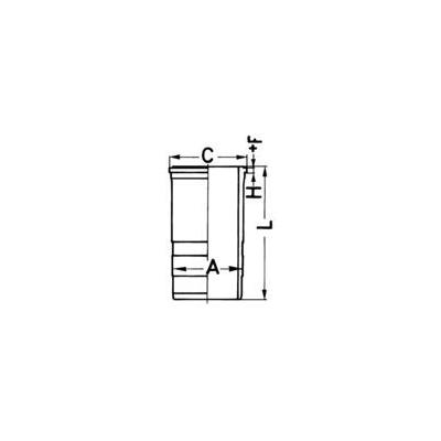 KOLBENSCHMIDT Zylinderlaufbuchse Universal 144,5mm für MERCEDES-BENZ 4570110610 A4600110110 4600110110 89563110 Image