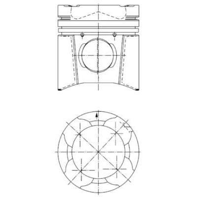 KOLBENSCHMIDT Reparatursatz, Kolben/Zylinderlaufbuchse Universal für MAN 51.02511-7311 51.02511-7346 51.02511-7310 94846963 Image