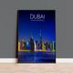 Travel Poster of Dubai at night, Travel Print of Dubai, City of Dubai at night, United Arab Emirates Travel Poster, Dubai Cityscape