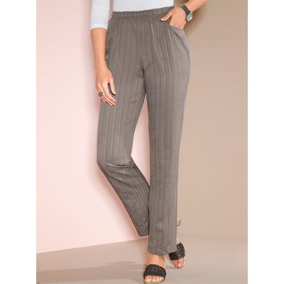 Dehnbund-Hose CLASSIC BASICS, Damen, Gr. 52, Normalgrößen, beige, 100% Polyester, unifarben, lang, Hosen Image