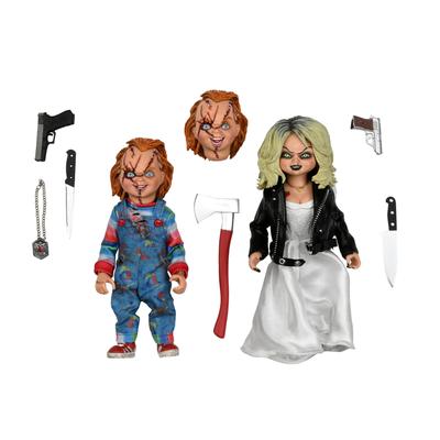 Bride of Chucky – 8″ Scale Clothed Figure – Chucky & Tiffany 2-Pack