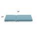 74" X 23" Sunbrella Chaise Cushion - Knife Edge, Knife-Edge/Ocean - Grandin Road