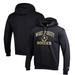Men's Champion Black Wake Forest Demon Deacons Soccer Icon Powerblend Pullover Hoodie