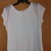 Athleta Tops | Athleta Woman's Short Sleeves T-Shirt White Size M Pre-Owned | Color: White | Size: M