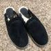 Kate Spade Shoes | Kate Spade Laila Black Suede Ruffle Slip On Espadrille Mules | Color: Black | Size: 8.5