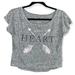 American Eagle Outfitters Tops | American Eagle Gray Crop Top Shirt Size Xs/Tp. M | Color: Gray | Size: Xs