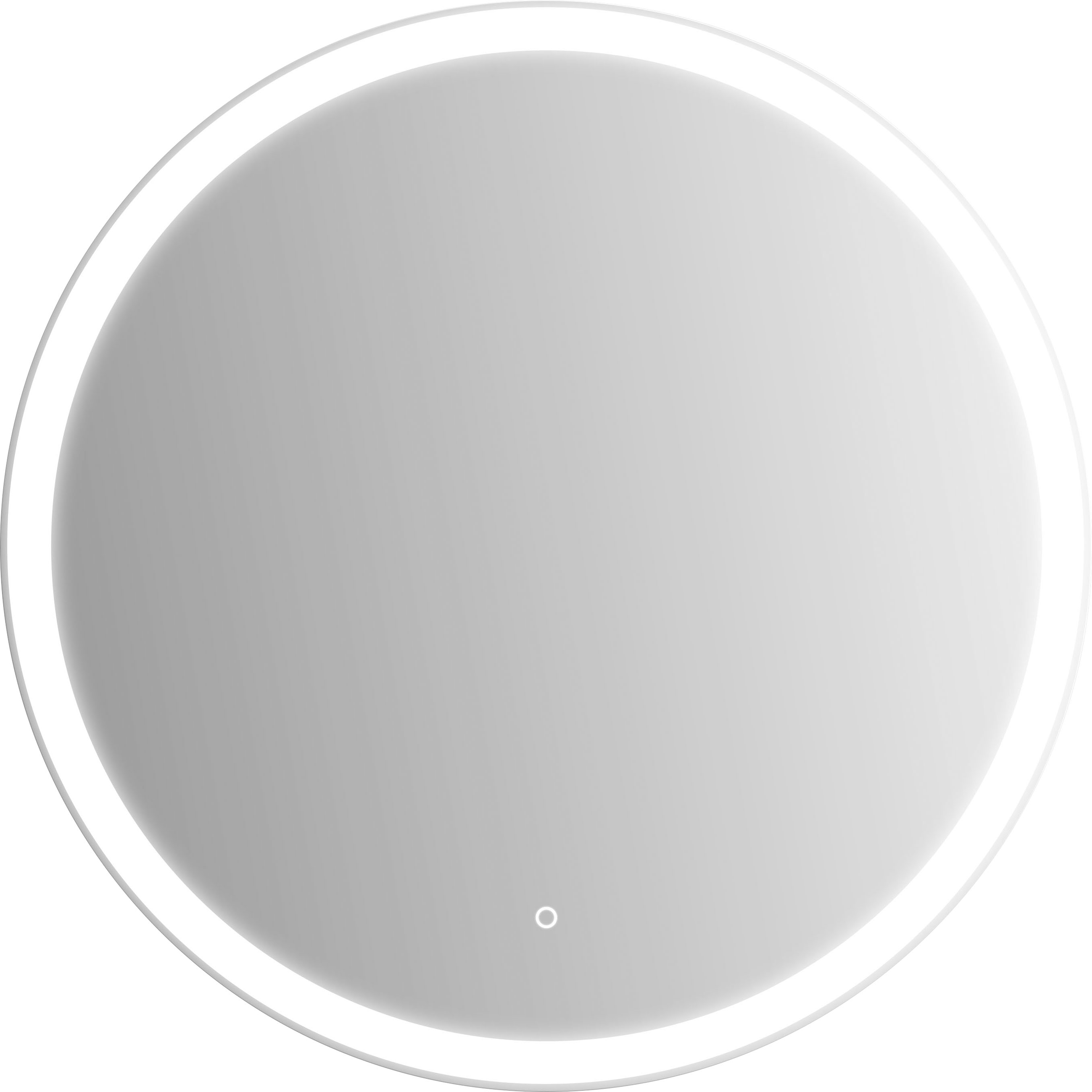 LED-Lichtspiegel JOKEY "Sevilla", silber (silberfarben), T:3,4cm Ø:75cm, Spiegelglas, Spiegel, in verschiedenen Größen erhältlich