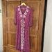 Free People Dresses | Free People Floral Embroidered Dress | Color: Pink/Purple | Size: S