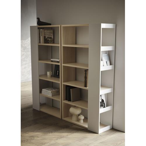 „Bücherregal TEMAHOME „“Ella““ Regale Gr. B/H/T: 90 cm x 188 cm x 34 cm, 10 St. offene Fächer, weiß (eichenfarbig, weiß) Bücherregale“