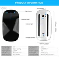 Souris sans fil Bluetooth 5.0 aste souris silencieuse souris tactile multi-périphérie souris