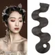 Frange bouclée rétro Wave Qipao pour femme pièce de cheveux de mariée accessoire de fête coiffure